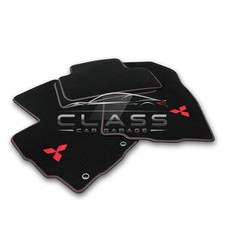 Custom Fit Carpet Floor Mats for Mitsubishi All Models Premium Black Set picture