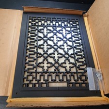 NOS Antique Rectangular Cast Iron Floor Register Grille 12