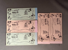 Vintage Tokyo Disneyland Big 10 Adult & Child Ticket Books Japan Rare TDL picture