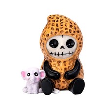 PT FurryBones Nutthew the Peanut Skull Resin Mini Figure picture