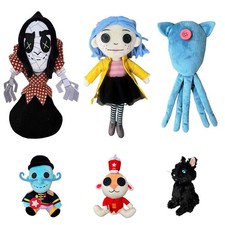 28cm Coraline Plush Stuff Cartoon Figure Kawaii Doll Soft Pillow Ugly Kids Cute picture