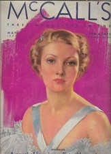 MCCALL'S May 1936 SPRING FABRICS IF YOU HAVE A GAS RANGE beautiful ads  picture