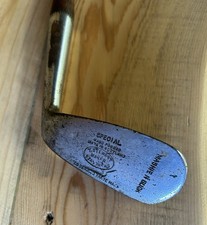 ANTIQUE - T. STEWART - SPECIAL MASHIE NBLICK - 7 IRON GOLF CLUB picture