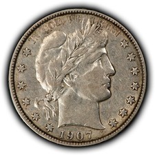 1907-O 50c Silver Barber Half Dollar - Luster - XF/AU - SKU-Y6948 picture