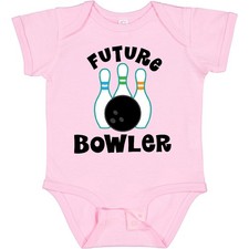Inktastic Future Bowling Childs Bowling Baby Bodysuit Bowler Bowl Kids Ball Pins picture