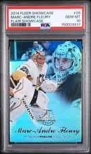 2014-15 Fleer Showcase MARC-ANDRE FLEURY #28 Row 2 Refractor PSA 10 POP 2 picture