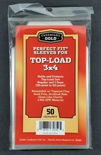 Perfect Fit Sleeves for 3x4 Toploaders 20pt-60pt: 50 100 200 500 1000 2500 Case picture
