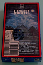 FRIGHT NIGHT 1986 box VHS Red Bordered Sealed RCA/Columbia Watermark not CGC picture
