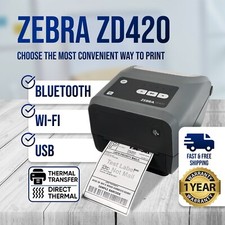 Zebra ZD420 (Earlier Model Than ZD421) DT TT Printer BT WiFi 🔥Extended Warranty picture