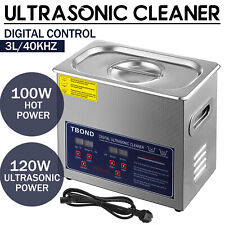 New 3L Ultrasonic Cleaner Stainless Steel Industry Heated Heater w/Timer picture