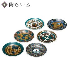 Kutani ware No. 4 plate set (6P) 6 old Kutani masterpieces Japanese tableware, picture