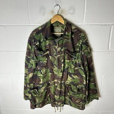 Vintage British Army Jacket Mens 2XL XXL Green DPM Woodland Camo NATO Field picture