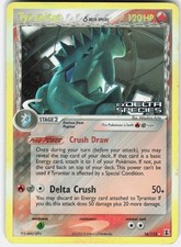 Pokemon Tyranitar 16/113 Holo Rare Delta Species Pokemon Moderately Played picture