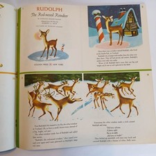 Vintage Uncut Pages-Golden Press Book 6 Christmas Stories Frosty, Rudolph & More picture