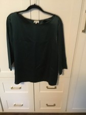 Lilysilk - Blouse- Deep Green - xl- 100% silk picture
