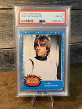 1977 Topps Star Wars Luke Skywalker #1 PSA 8 Vintage Holy Grail - Beautiful picture