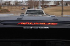 FITS Chevy Avalanche 3rd Brake Light Decal 2004 2005 2006 picture