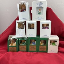 10 Vintage Goebel Hummel Angel Bell Ornaments 1984-1999 West Germany In Boxes picture