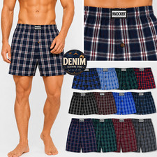 3 6 12 Pack Men's Premium Boxer Trunks Plaid Shorts Underwear Poly Cotton Blend picture