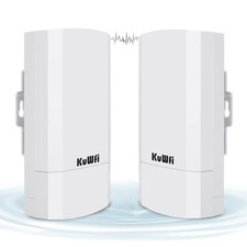 Kuwfi 2-Pack 300Mbps Wireless Bridge, Outdoor Cpe Wifi Kit Point To Po picture