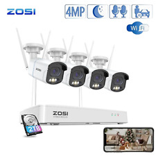 ZOSI 4MP 8CH Wireless CCTV System Color Night Vision 2-Way Audio 24/7 2TB HDD picture