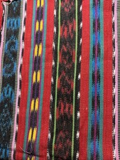 Guatemalan Fabric Icot￼Hand Woven 35” X  1 1/2 Yards picture