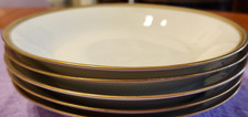 Set-4 Haviland Limoges France Bone China SOUP/SALAD bowls 'Abby' Gold Rim 7 1/2