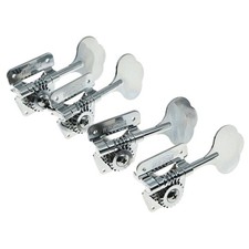 *NEW Wilkinson Vintage Style Bass TUNERS for Fender Precision P & Jazz Chrome picture