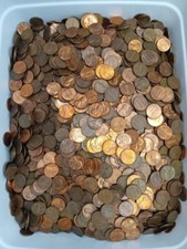 1959-1981 Copper Lincoln Memorial Cents 10 Lbs. Over 1400 Coins picture