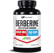 Berberine with Ceylon Cinnamon 6000mg 150 Vegan Capsules, Non-GMO picture