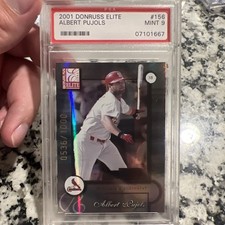 2001 Donruss Elite Albert Pujols /1000 Sp Psa 9 picture