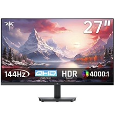 KTC H27T27S 27'' QHD Computer Monitor, 144Hz Gaming PC Monitor, 4000:1 2K 1440P picture