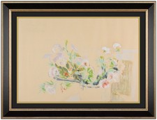 Hobson Pittman Original Pastel Painting Painting Flowers  Signed Framed Artwork picture