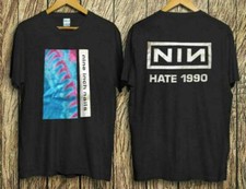 Vintage Nine-Inch Nails Hate-1990 Band Rock Trent T Shirt, Gift for Friend picture
