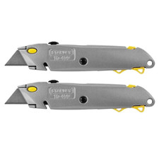 Stanley Quick-Change Utility Knife with Retractable Blade and Twine Cutter 2Pack picture