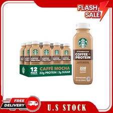12 Pack Starbucks Coffee & Protein Classic Mocha High Protein Iced Coffee 12 oz picture