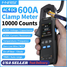 FNIRSI DMC-100 10000 Counts Clamp Meter AC DC Current Digital Multimeter USB USA picture