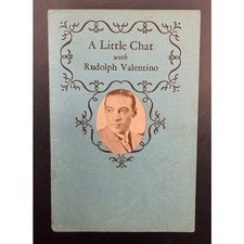 Super Rare 1924 A Little Chat with Rudolph Valentino Booklet Monsieur Beaucaire picture