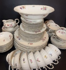 Rare Complete Set_ Franconia Krautheim S. Bavaria Germany_ Norina_ Serve 8/8 pie picture