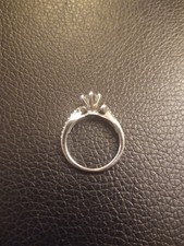 .52 CT, Square modified Brilliant, 14K White Gold, 5.5 ring size, Good condition picture