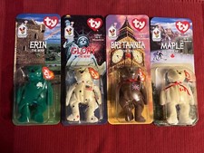 McDonalds Ty Beanie Babies International Bears Set 4 picture