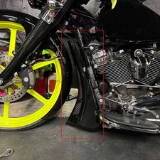 Motorcycle Custom Vivid Black Chin Spoiler For Harley Touring Road Street Glide picture