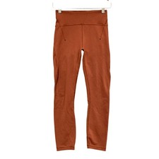 Lululemon Athletica Leggings Womens 4 Brown High Rise Ankle Pocket Gym Yoga picture
