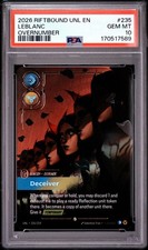 2026 RIFTBOUND LOL UNLEASHED OVERNUMBER #235 LEBLANC  DECEIVER PSA 10 picture