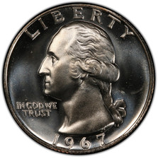 1967 S Special Mint Set Finish Washington Quarter 25C picture