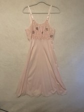 VINTAGE 60’s MICHELENE PINK SLIP Detailed LACE, Sequined Breast  RARE picture