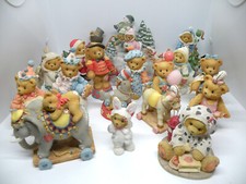 Rare Cherished Teddies Enesco Christmas Circus Figurines Colletible Vintage Bear picture