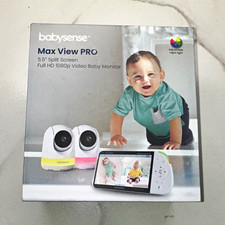 BabySense Max View PRO Full HD 1080p Video Baby Monitor, Voice & Digital VM801S picture
