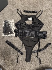 Women’s Lingerie7 Pc New In bag Size medium Black Very sexy outfit picture