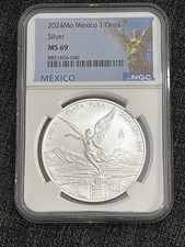 2024Mo Libertad Mexico 1 Onza - NGC MS69 Silver picture